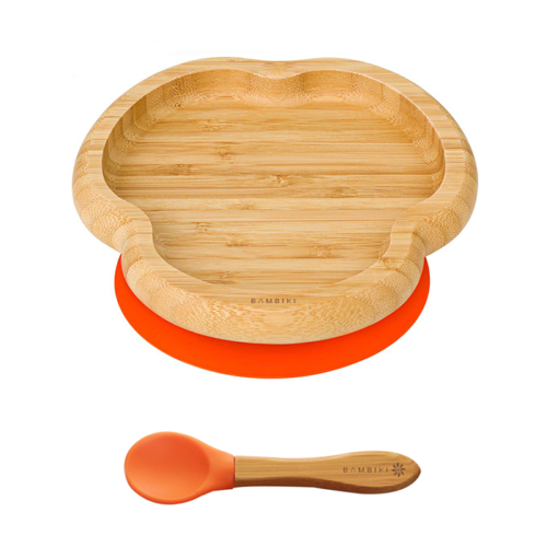 Bamboo Toddler Suction Plate And Spoon Bambiki